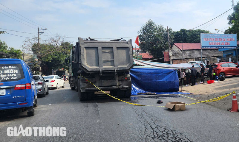 Hiện trường vụ tai nạn.