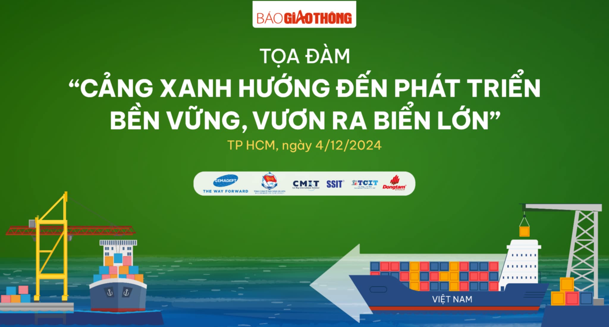 Tọa đàm "Cảng xanh - hướng đến phát triển bền vững, vươn ra biển lớn"- Ảnh 1.