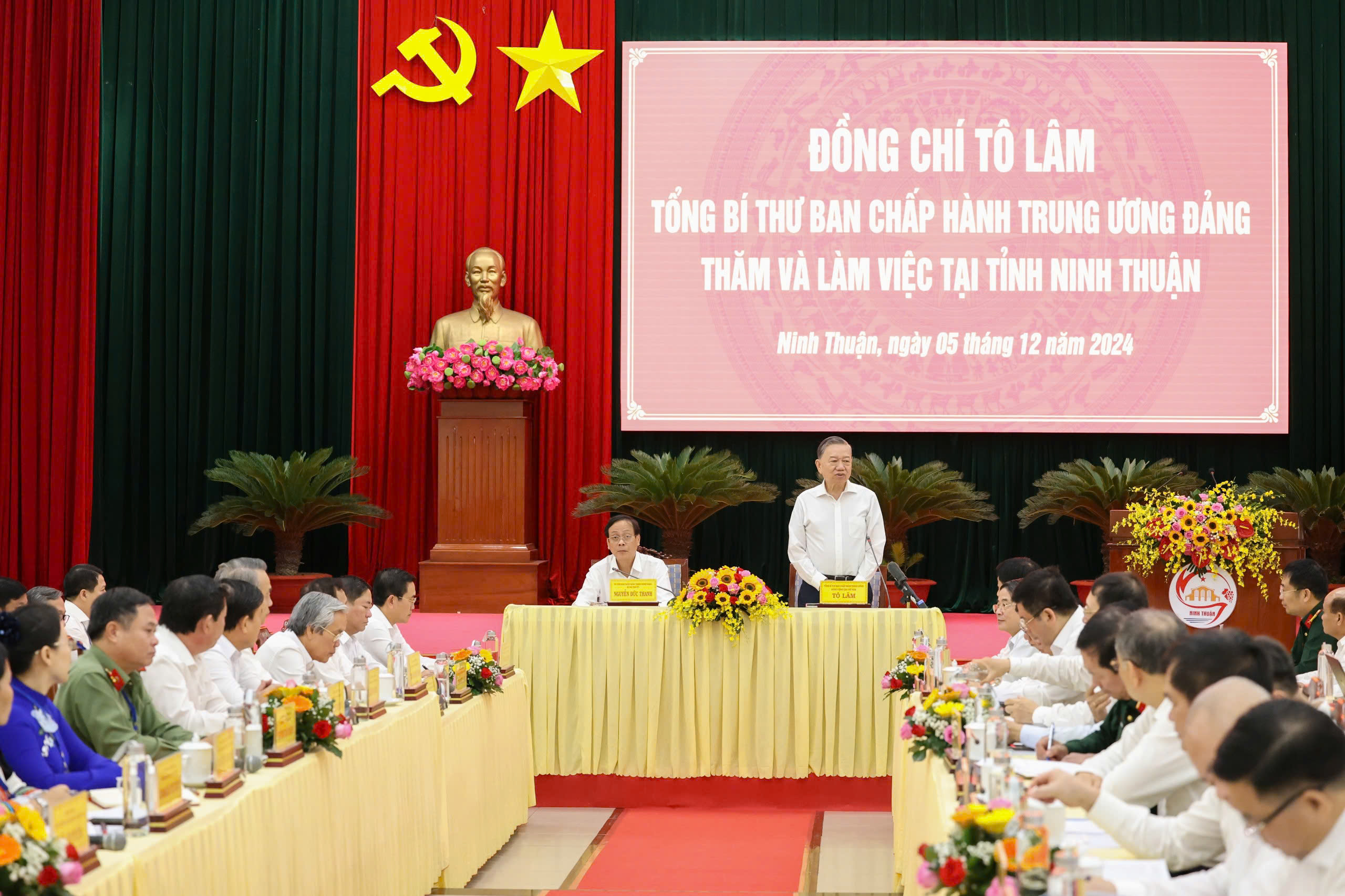 Tổng Bí thư Tô Lâm: Ninh Thuận biến thách thức thành cơ hội, mở ra con đường phát triển- Ảnh 1.