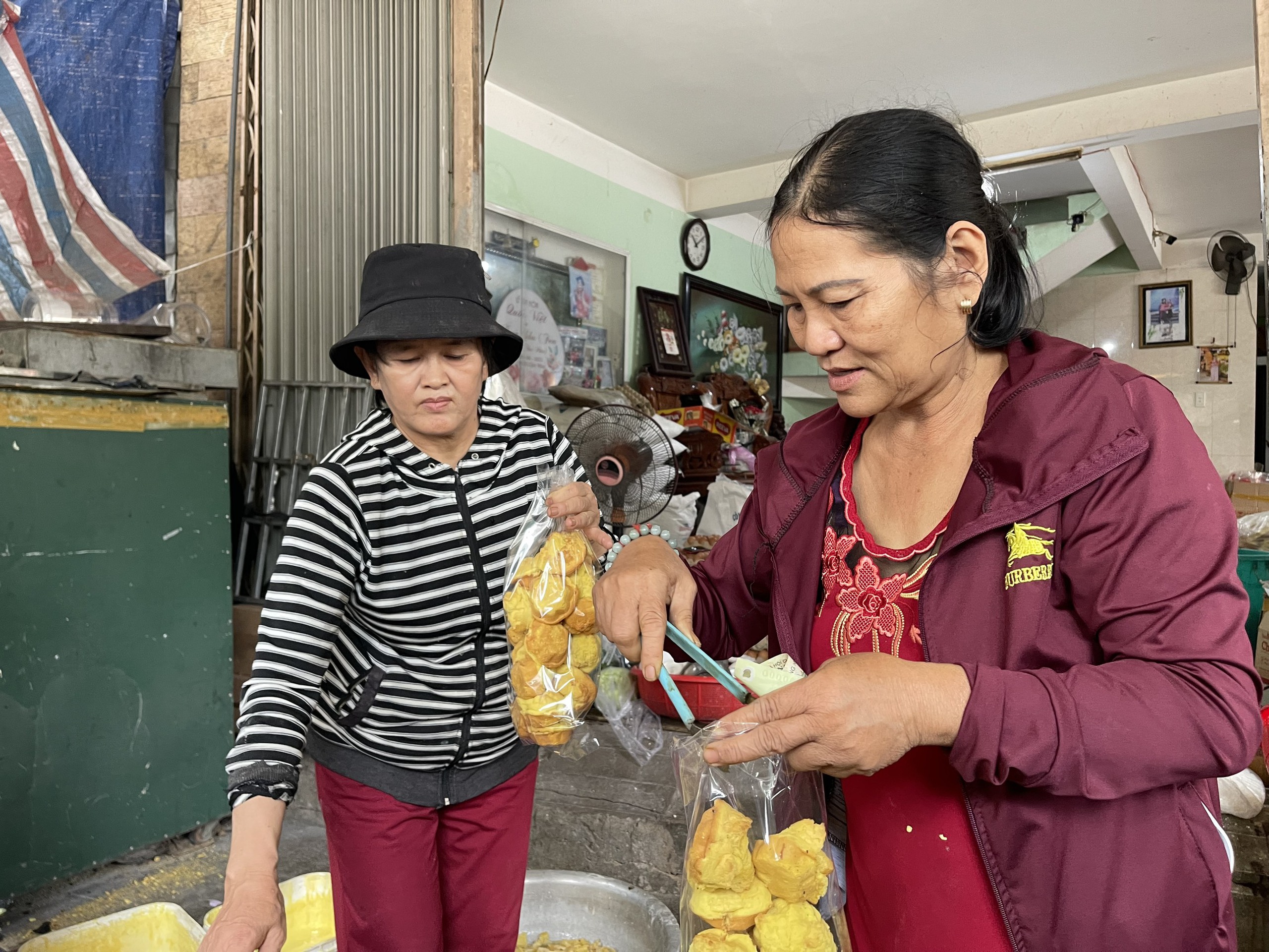 Làng bánh thuẫn truyền thống Quảng Ngãi tất bật ngày cận Tết- Ảnh 12.