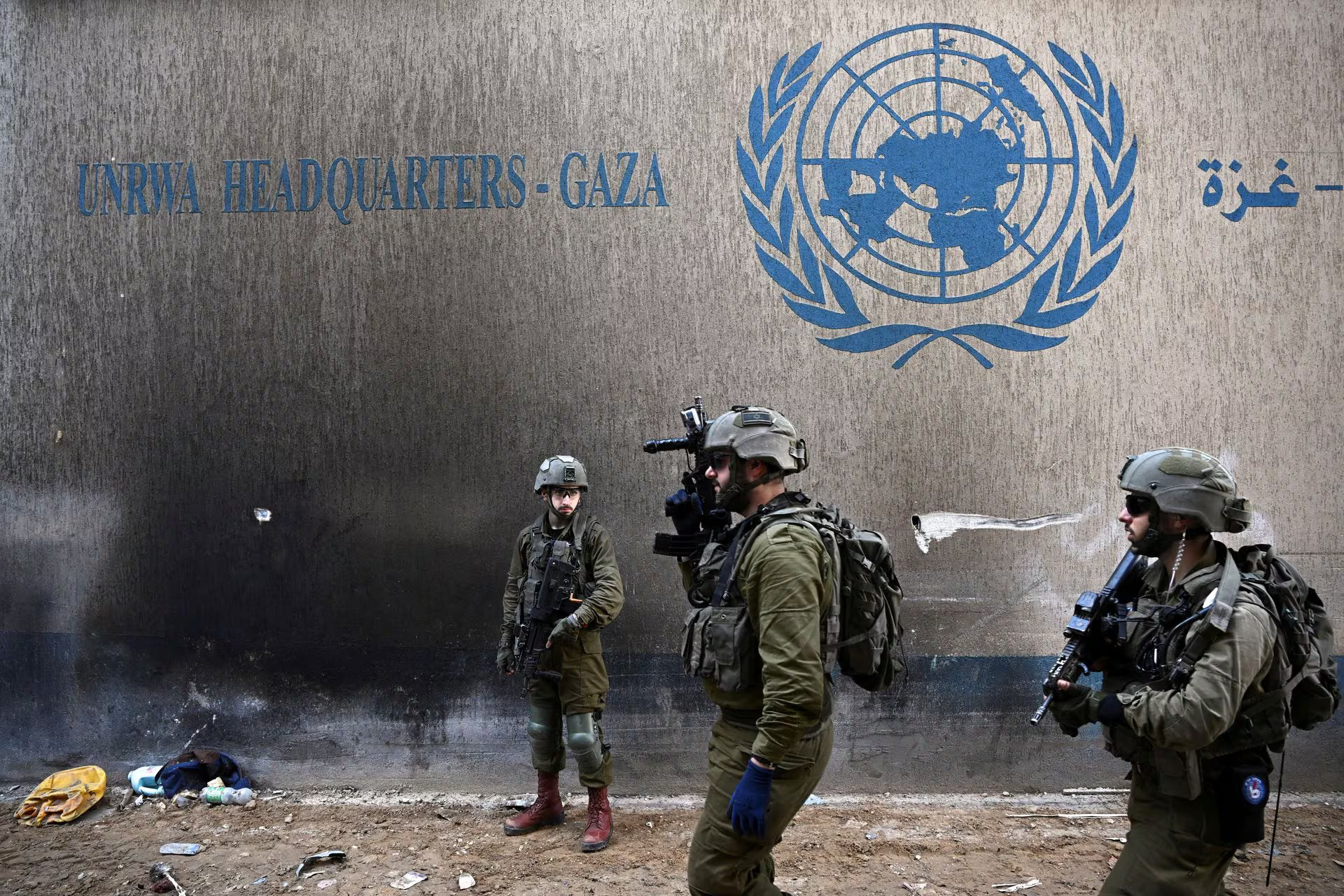 Israel tuyên bố tuyến đường hầm chỉ huy của Hamas có một phần chạy qua trụ sở cơ quan Liên hợp quốc dành cho người tị nạn Palestine ở Gaza (Ảnh: Reuters)