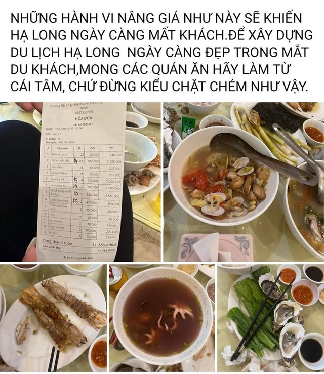 Cơ quan chức năng nói gì vụ bữa ăn 11 triệu đồng ở Quảng Ninh?- Ảnh 1.
