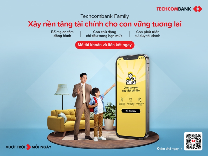 Techcombank Family - Giúp mẹ đồng hành tài chính cùng con- Ảnh 1.