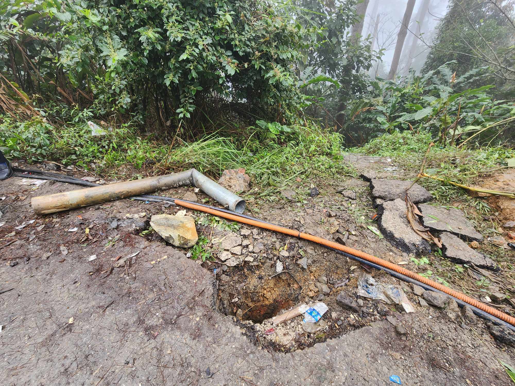 Xe khách mất phanh ở Tam Đảo: Hộ lan và cây rừng ngăn tai nạn thảm khốc- Ảnh 3.