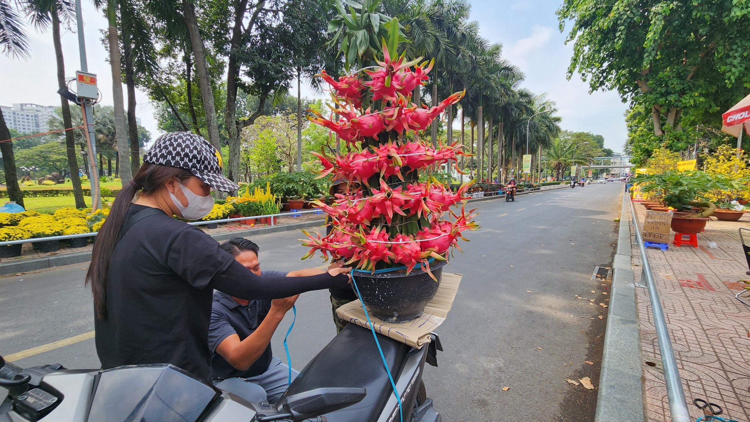 Người dân TP.HCM tranh thủ mua hoa giảm giá chiều 29 Tết- Ảnh 11.