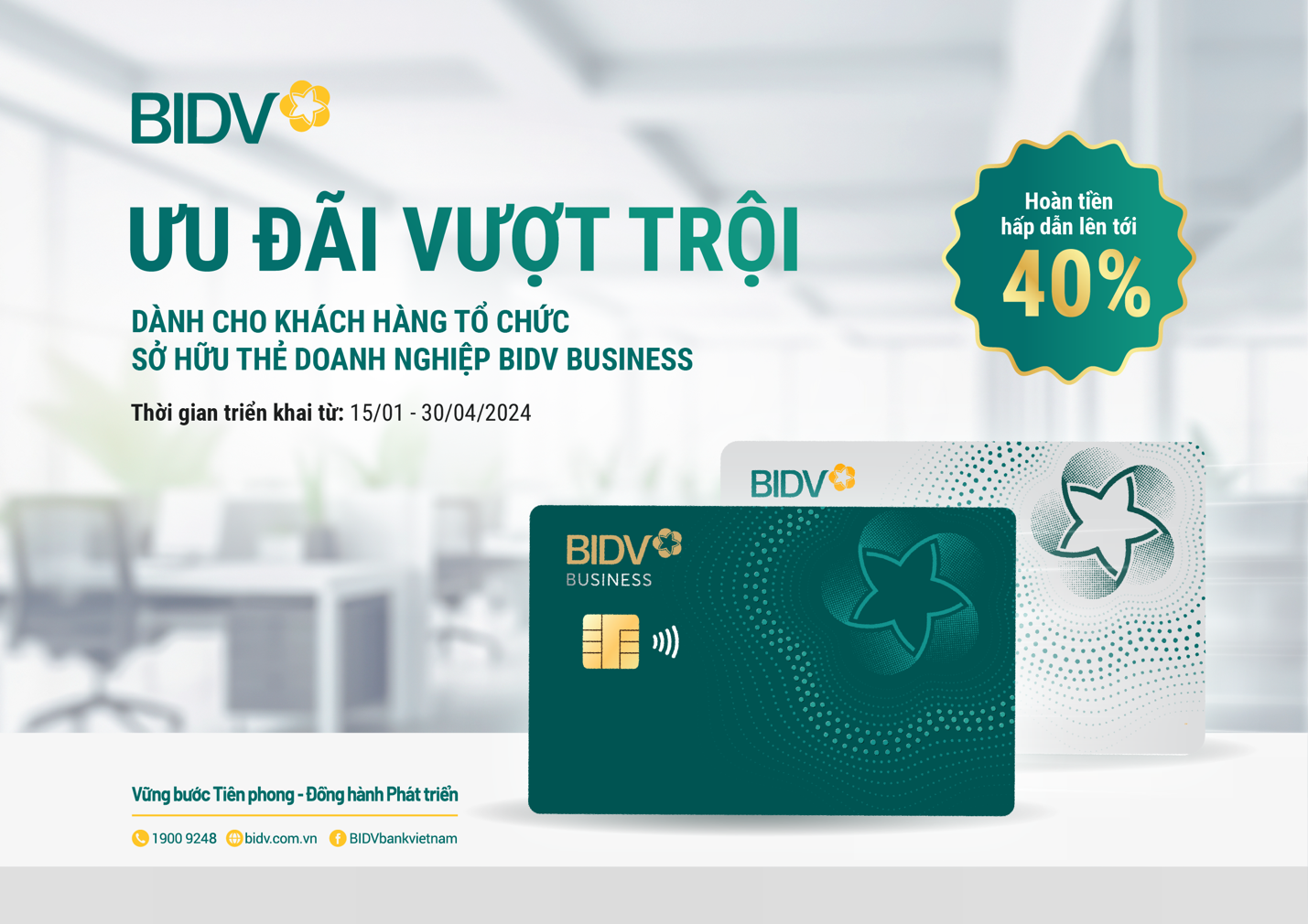 Ưu đãi vượt trội từ bộ đôi thẻ doanh nghiệp BIDV Business- Ảnh 1.