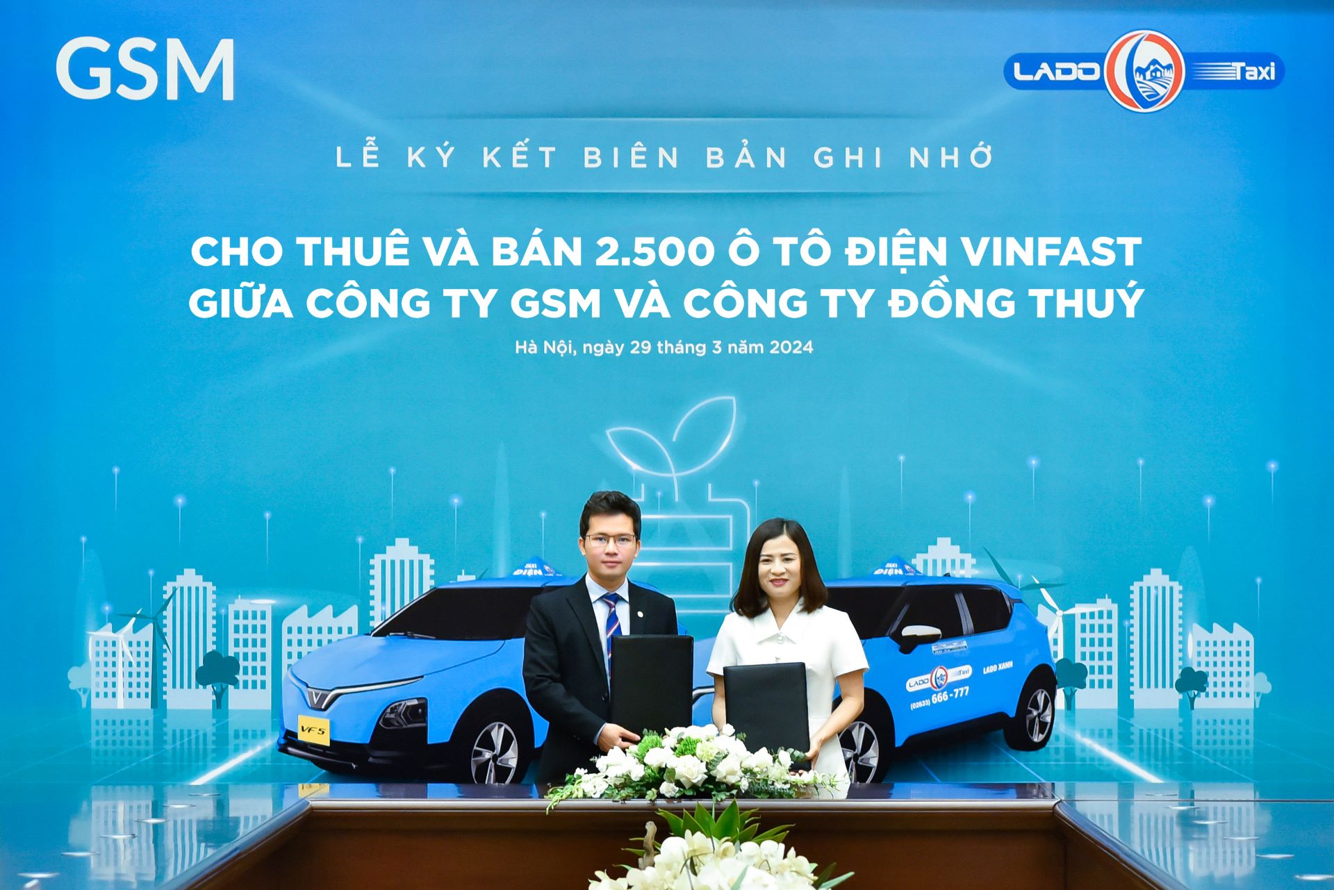 Lado Taxi thuê và mua thêm 2.500 xe điện VinFast- Ảnh 1.