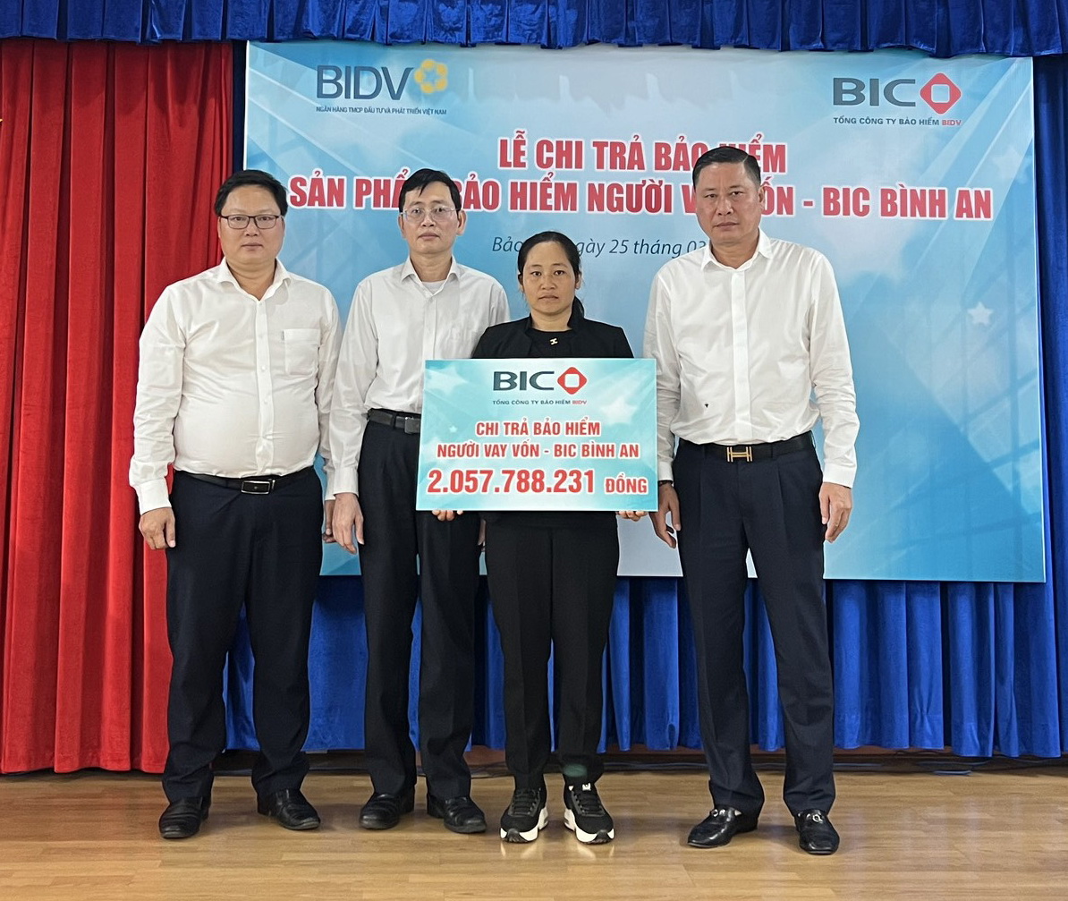 BIC chi trả hơn 2 tỷ đồng quyền lợi bảo hiểm cho khách hàng vay vốn tại Lâm Đồng- Ảnh 1.