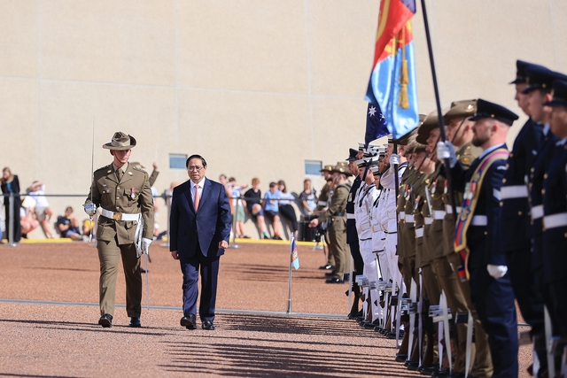 Australia bắn 19 loạt đại bác chào mừng Thủ tướng Phạm Minh Chính- Ảnh 5.