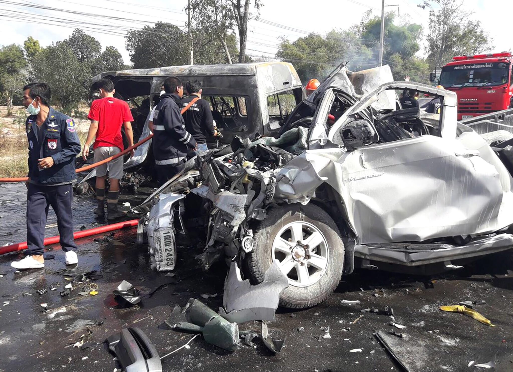 Số người chết vì tai nạn giao thông trong ngày giáp kỳ nghỉ Tết cổ truyền Songkran 2024 đã tăng gấp đôi, khiến nhiều người hết sức quan ngại về tình hình an toàn giao thông trong 7 ngày nghỉ sắp tới. (Ảnh: SCMP)