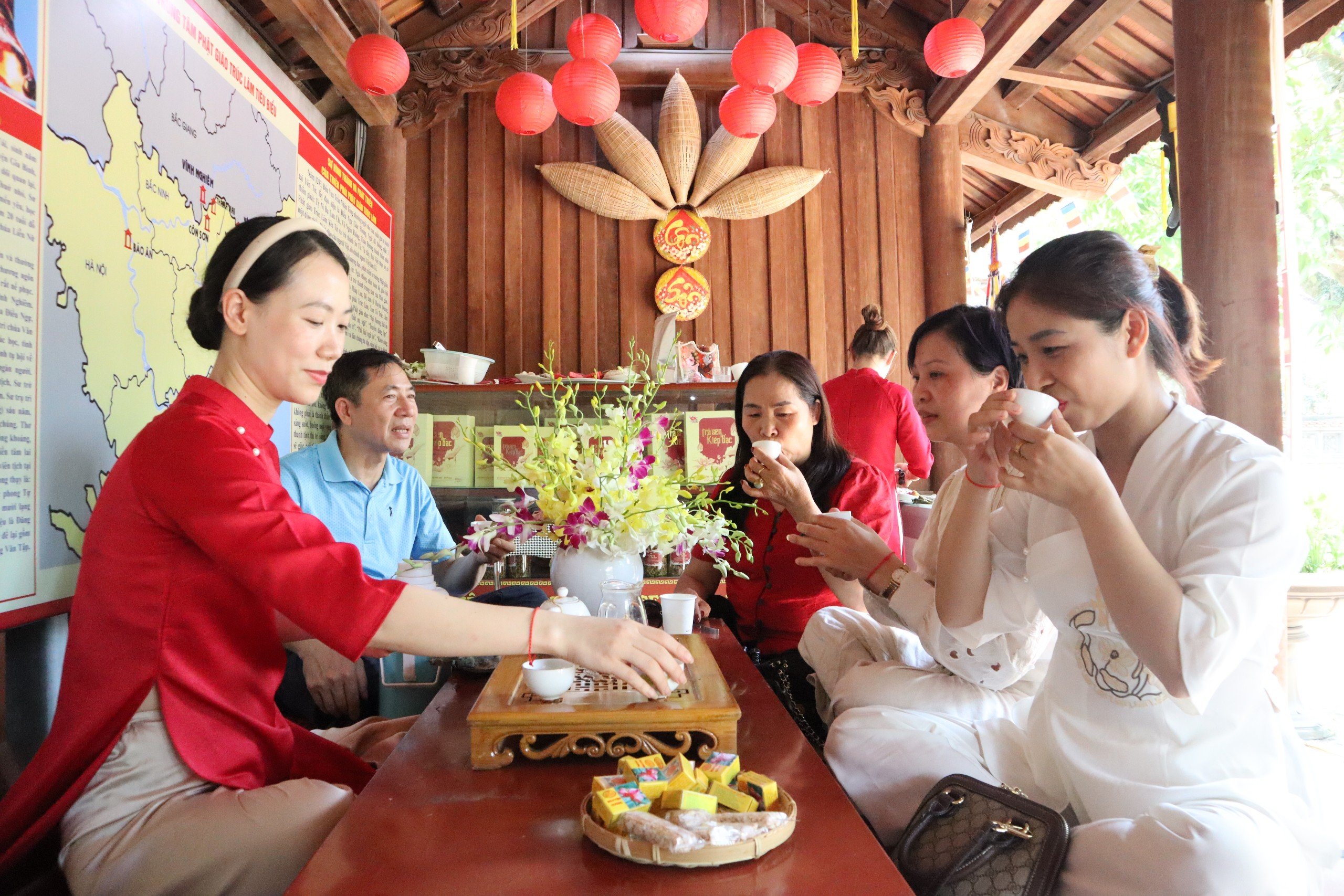 Mới lạ tiệc buffet chay tại chùa Côn Sơn- Ảnh 12.