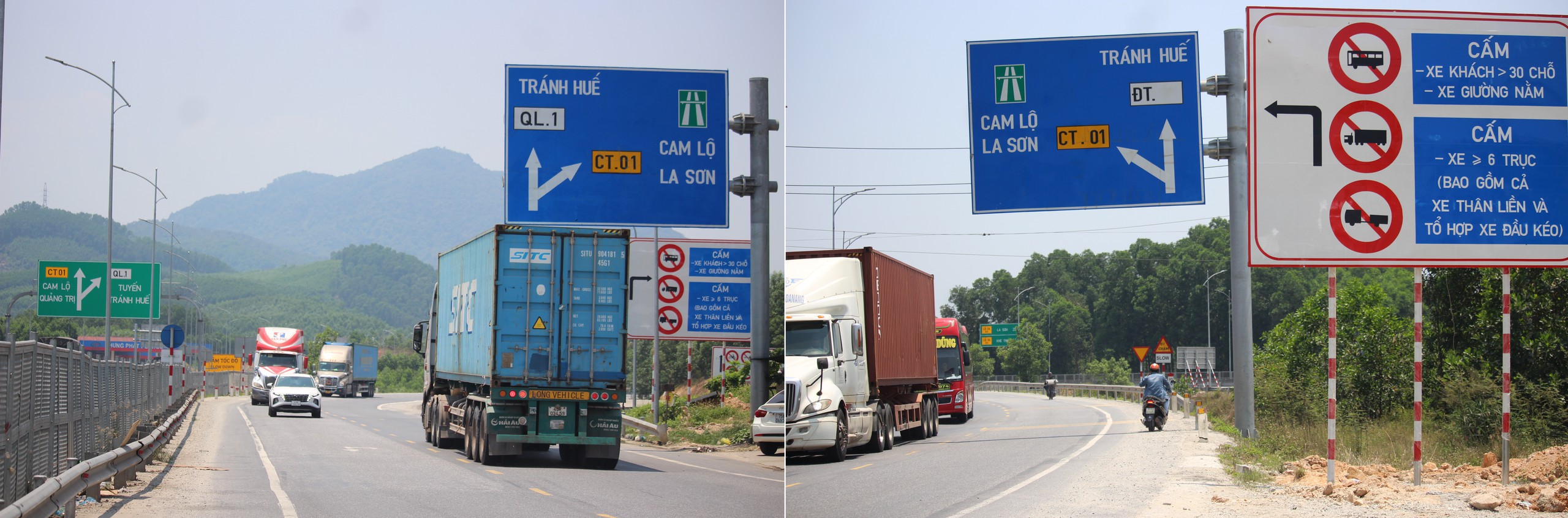 QL1 thông thoáng trong ngày đầu điều tiết xe tải nặng không vào cao tốc Cam Lộ - La Sơn- Ảnh 11.