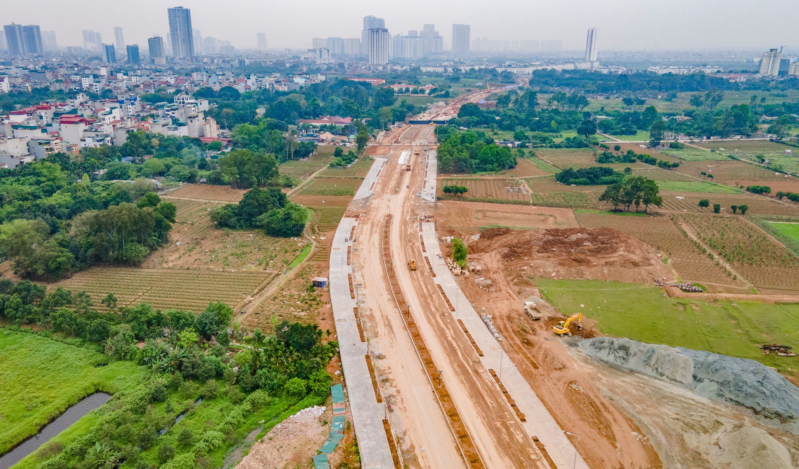 Ngắm tuyến đường hơn 700 tỷ nối đại lộ Thăng Long sắp thông xe- Ảnh 12.