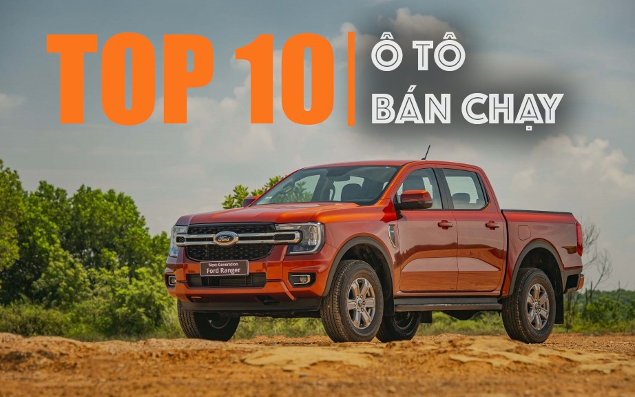 TOP 10 ô tô bán chạy từ đầu năm