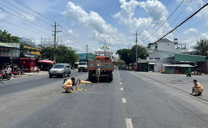 Hiện trường vụ tai nạn - Ảnh: K.H