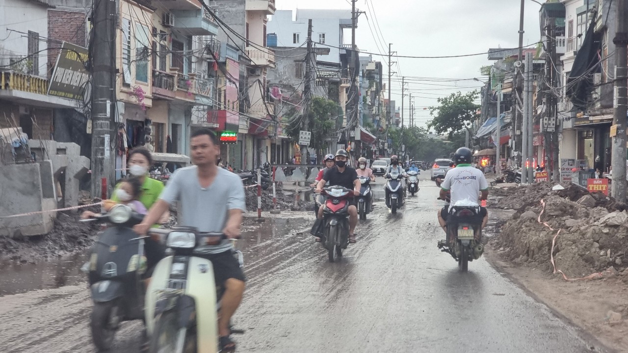 Thái Bình: Phát hoảng vì công trường dự án chỉnh trang đô thị thi công ẩu- Ảnh 2.