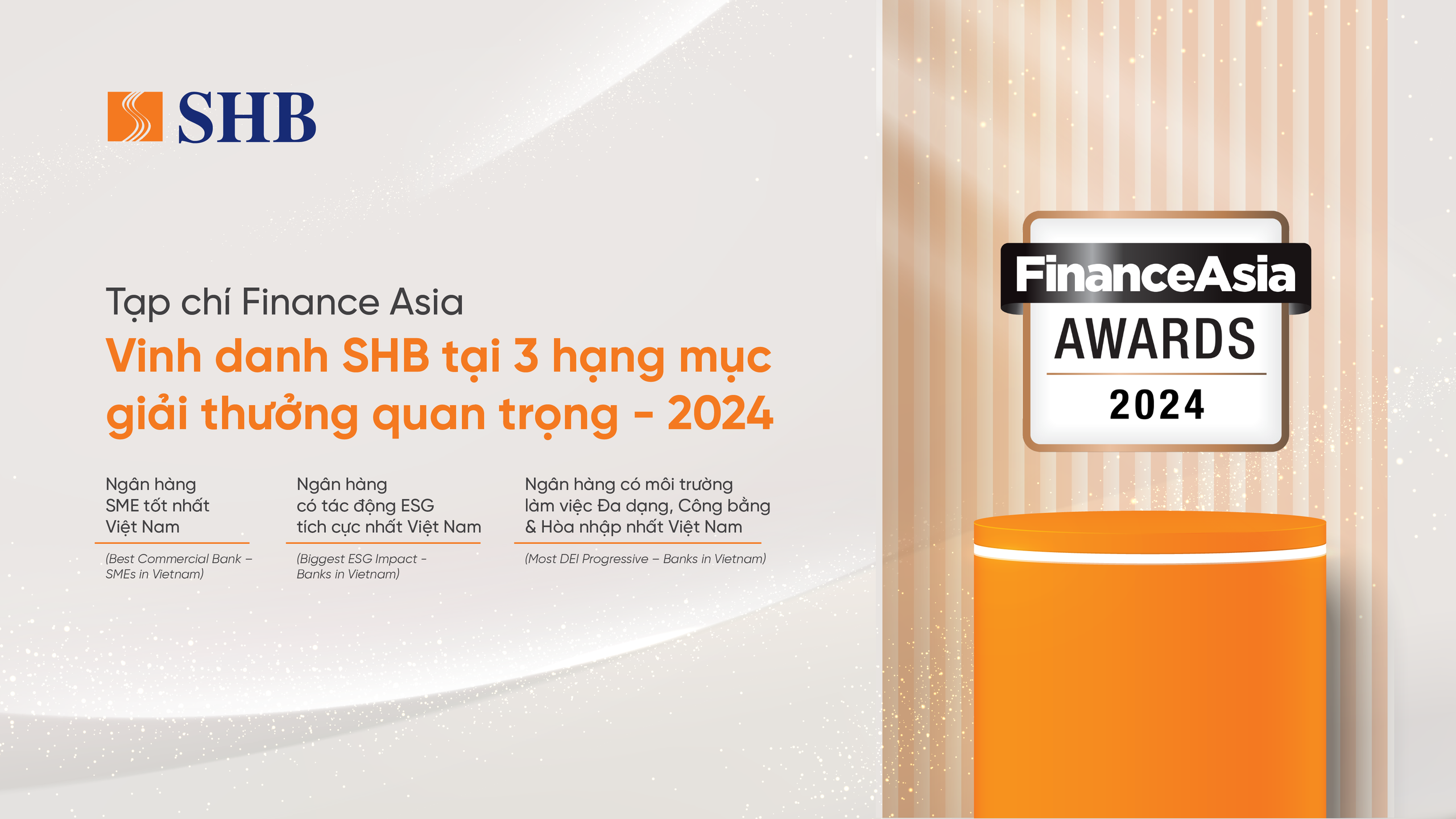 SHB chiến thắng ba giải thưởng quan trọng tại FinanceAsia Awards 2024- Ảnh 2.