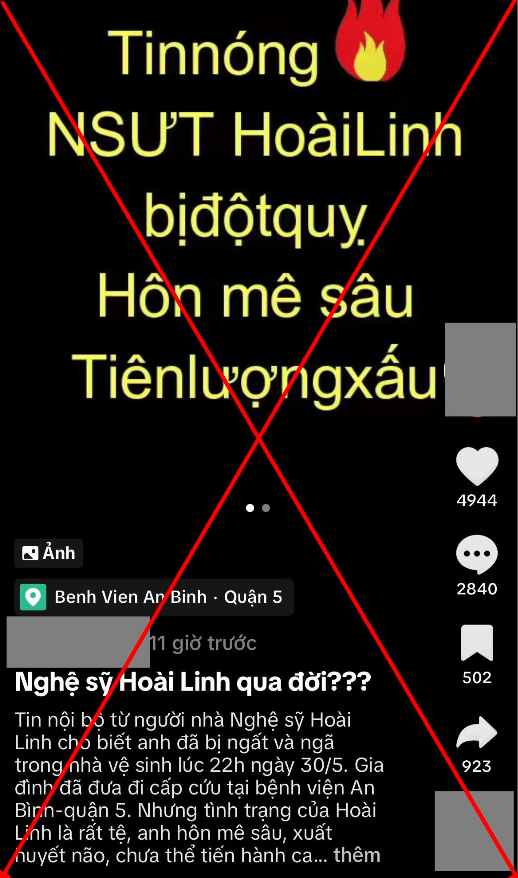 Nghệ sĩ Hoài Linh bác tin đồn nhập viện rồi qua đời vì đột quỵ- Ảnh 2.