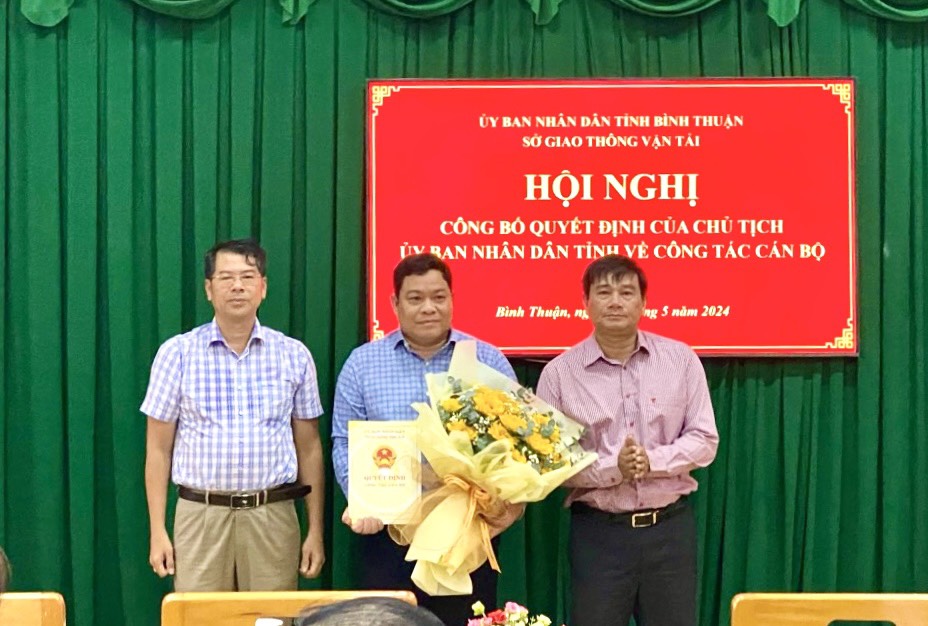 Chánh thanh tra được bổ nhiệm Phó giám đốc Sở GTVT tỉnh Bình Thuận- Ảnh 1.