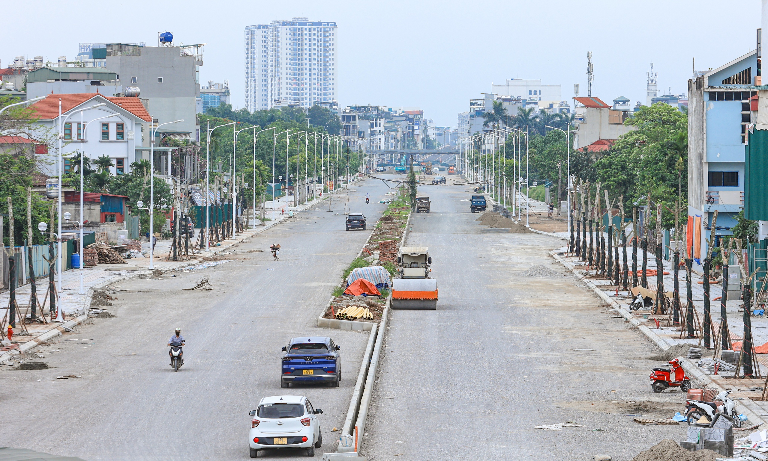 Toàn cảnh tuyến đường rộng 40m ở quận Long Biên sau hơn 5 năm thi công- Ảnh 18.