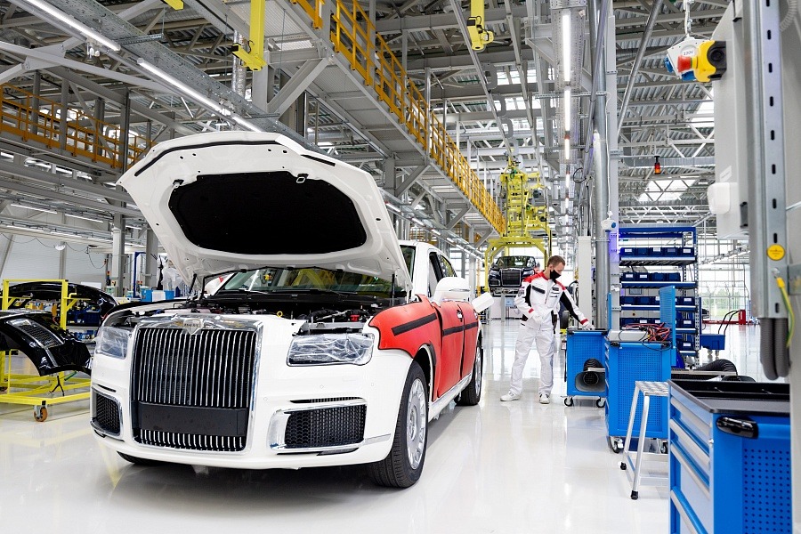 Nhà máy sản xuất ô tô Aurus tại St. Petersburg sẽ khởi động sản xuất ô tô muộn nhất vào cuối năm nay. (Ảnh: Invest Tartarstan)