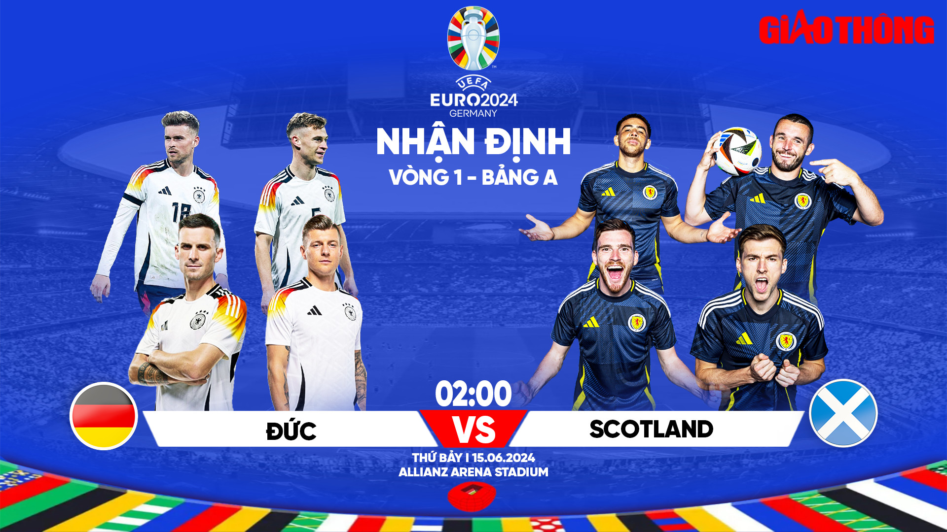 Nhận định, dự đoán kết quả Đức vs Scotland (2h ngày 15/6), bảng A EURO 2024- Ảnh 1.