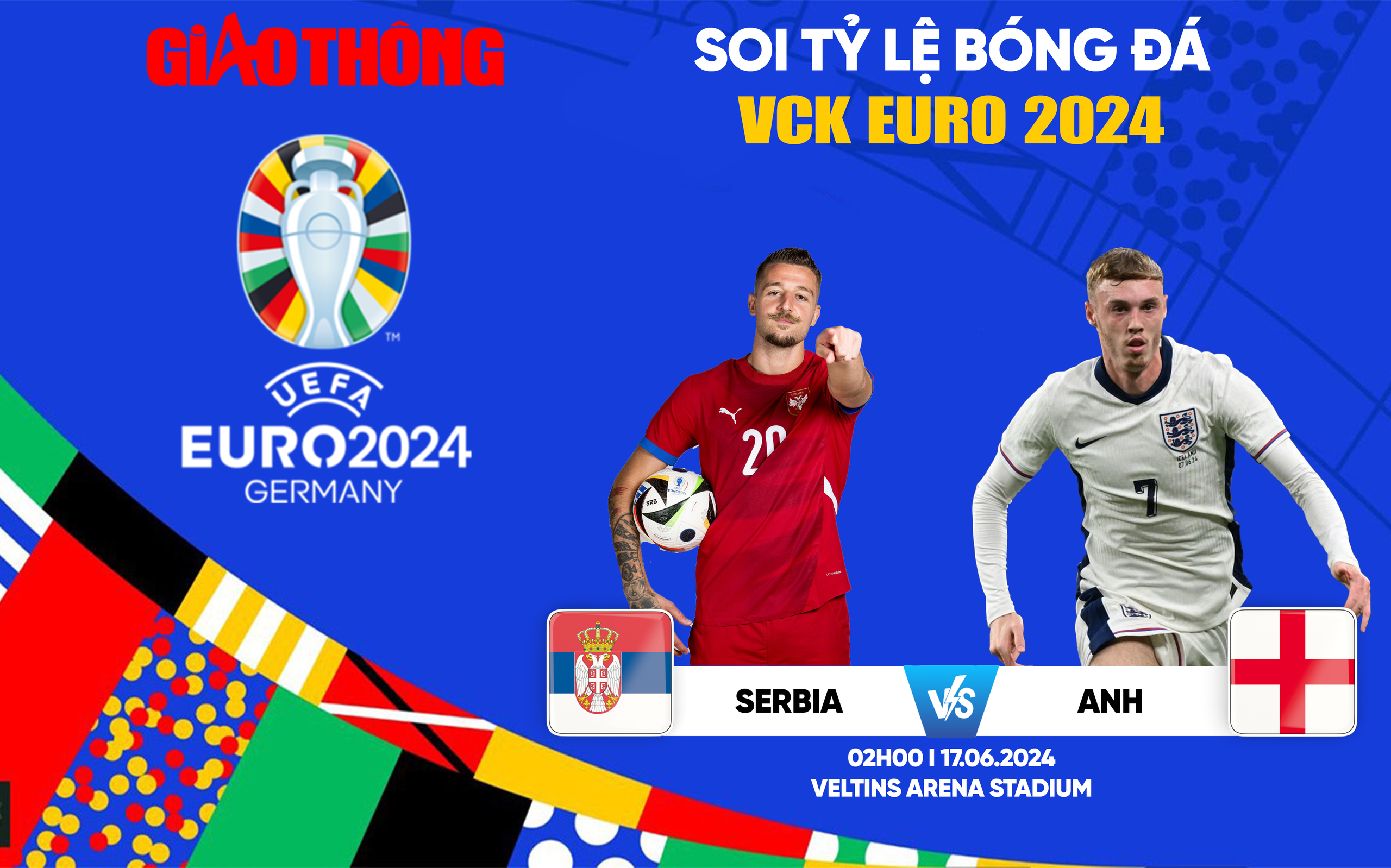 Soi tỷ lệ Serbia vs Anh (2h ngày 17/6), bảng C EURO 2024- Ảnh 1.