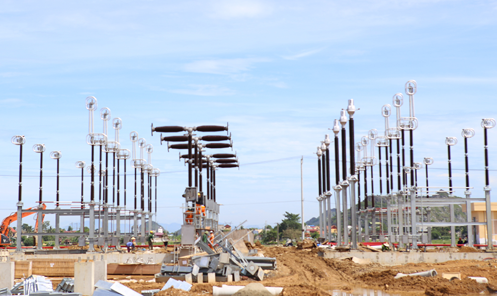 Nỗ lực thi công đưa dự án Trạm biến áp 500kV Thanh Hóa về đích- Ảnh 1.