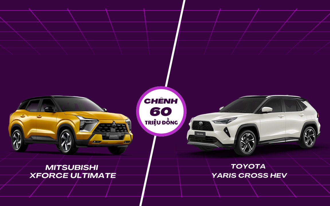 Toyota Yaris Cross HEV và Mitsubishi Xforce bản cao nhất: Chọn xe nào?