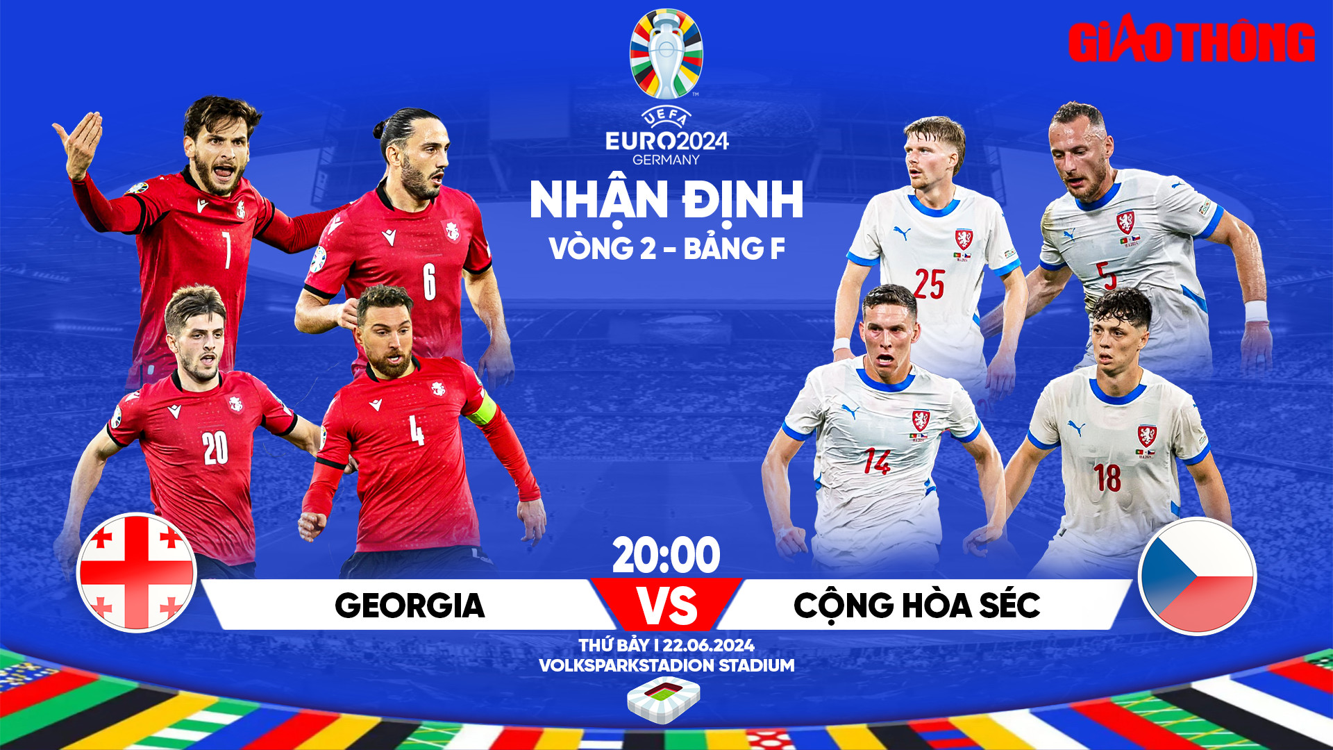 Nhận định, dự đoán kết quả Georgia vs CH Séc (20h ngày 22/6), bảng F EURO 2024- Ảnh 1.