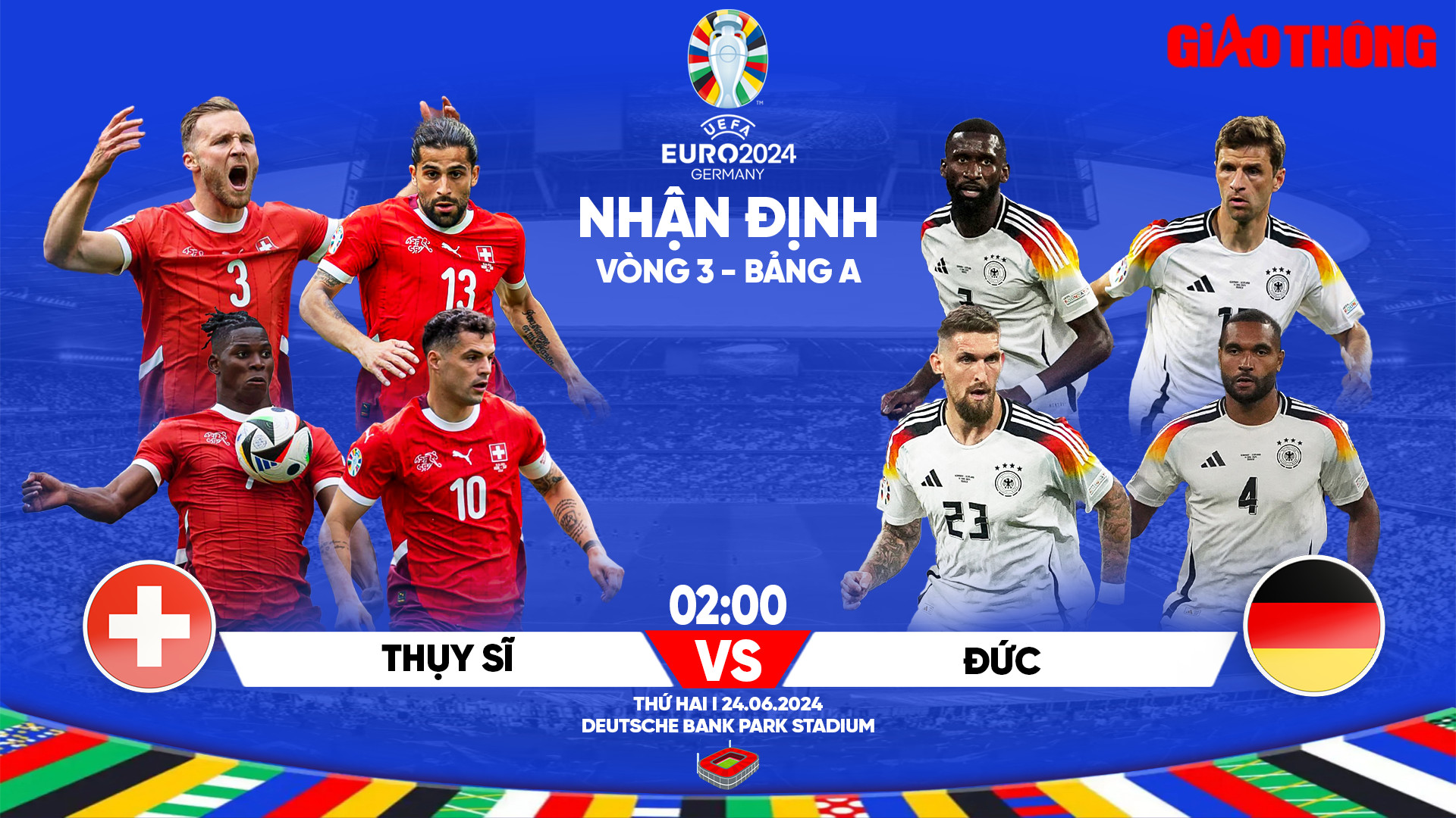 Nhận định, dự đoán kết quả Thụy Sĩ vs Đức (2h ngày 24/6), bảng A EURO 2024- Ảnh 1.