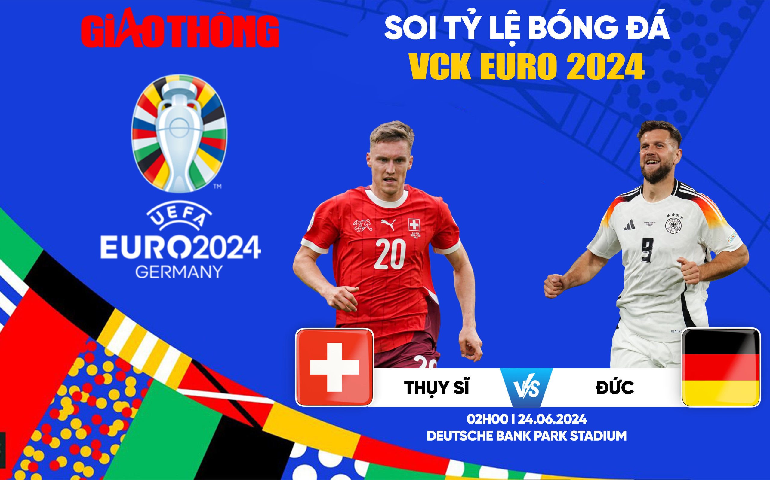 Soi tỷ lệ Thụy Sĩ vs Đức (2h ngày 24/6), bảng A EURO 2024- Ảnh 1.