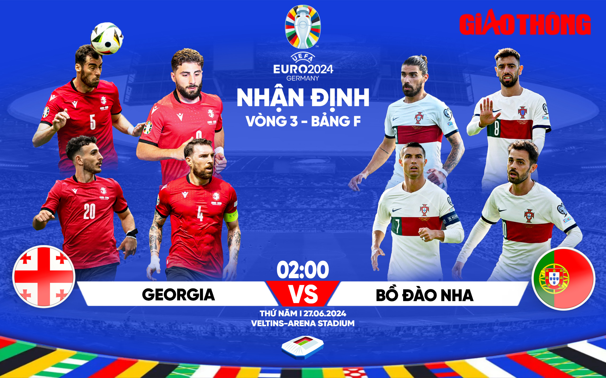 Nhận định, dự đoán kết quả Georgia vs Bồ Đào Nha (2h ngày 27/6), bảng F EURO 2024- Ảnh 1.