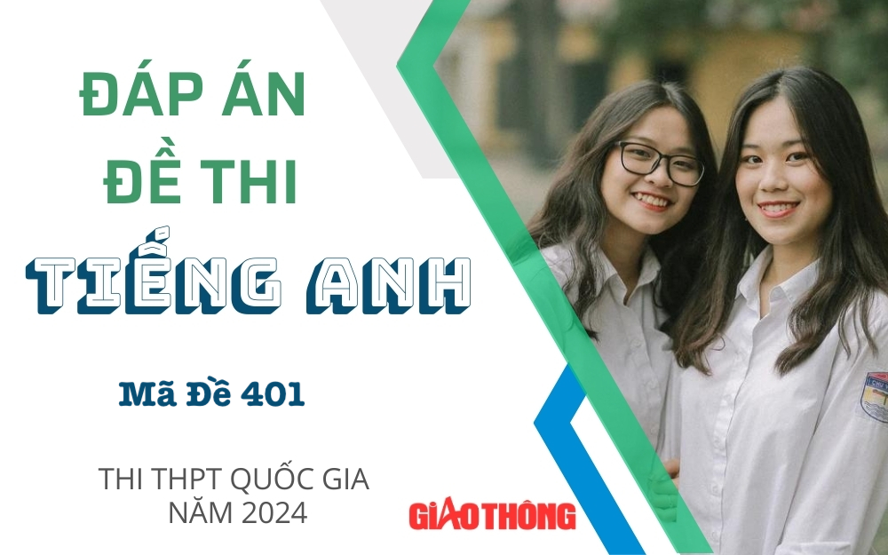 Đáp án đề thi môn Tiếng Anh mã đề 401 tốt nghiệp THPT 2024- Ảnh 1.