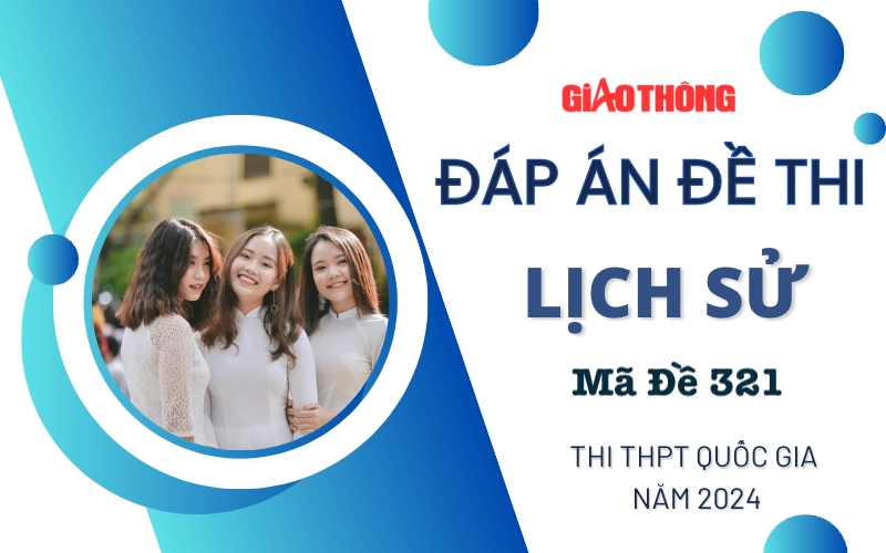 Đáp án đề thi môn Lịch sử mã đề 321 tốt nghiệp THPT 2024 Đáp án đề thi môn Lịch sử mã đề 321 tốt nghiệp THPT 2024