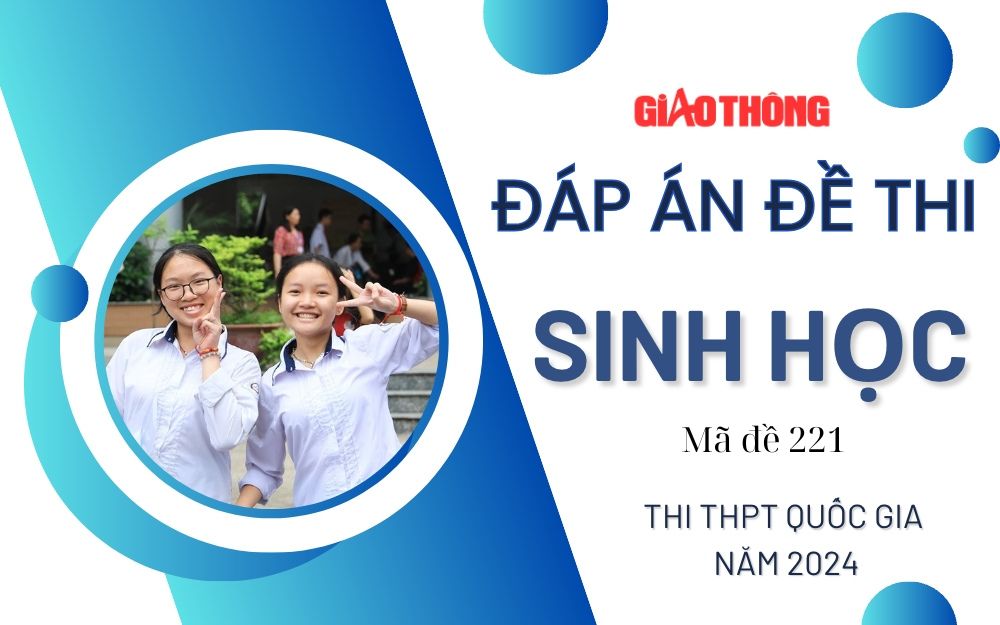 Đáp án đề thi môn Sinh học mã đề 221 tốt nghiệp THPT 2024- Ảnh 1.