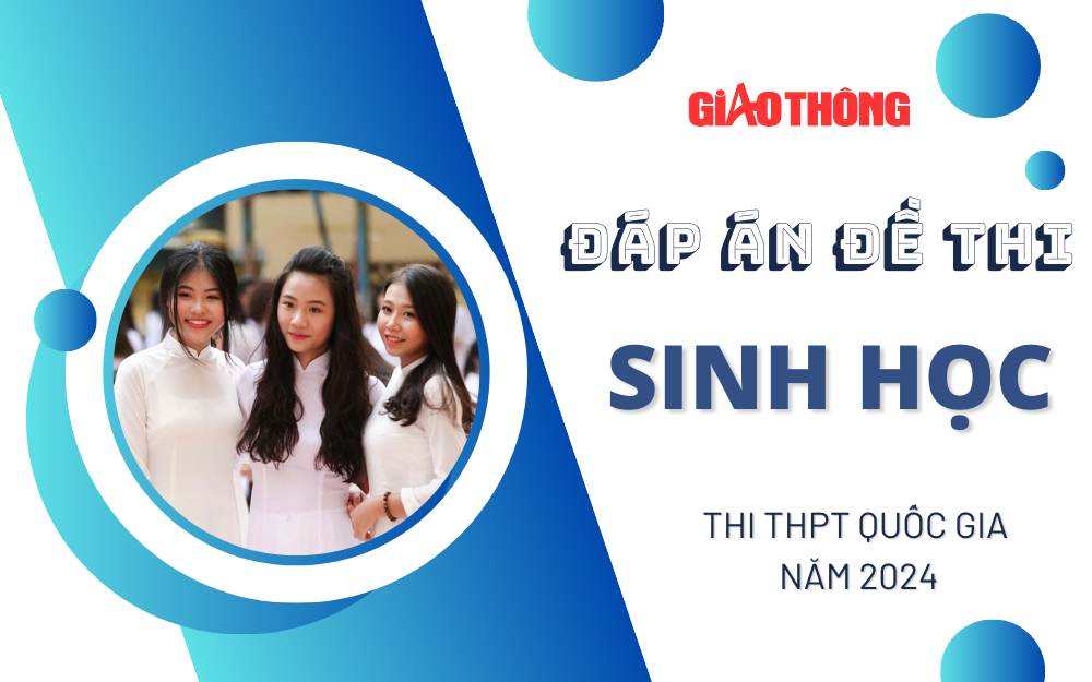 Đáp án đề thi môn Sinh học THPT 2024 tất cả mã đề.