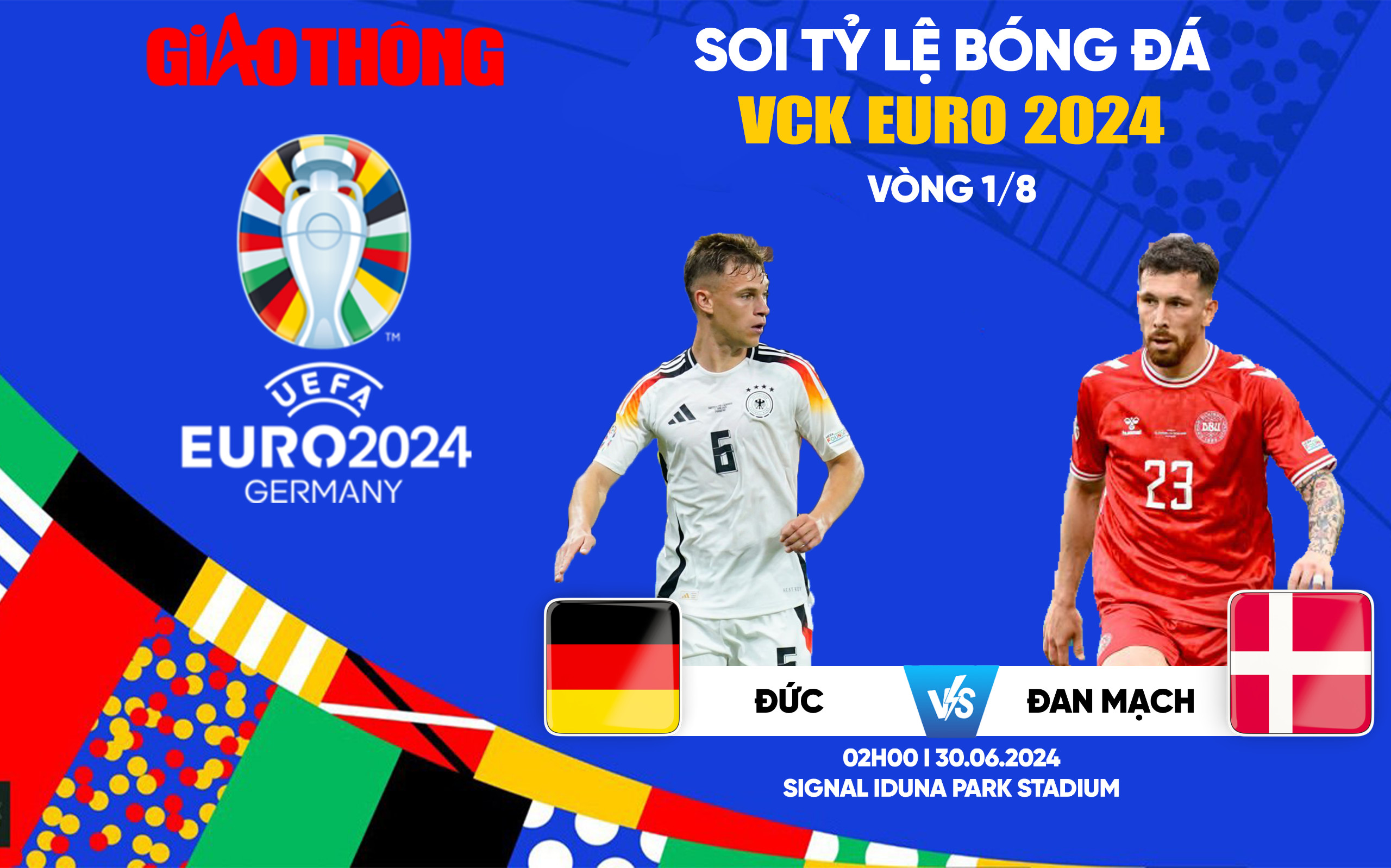 Soi tỷ lệ Đức vs Đan Mạch (2h ngày 30/6), vòng 1/8 EURO 2024- Ảnh 1.