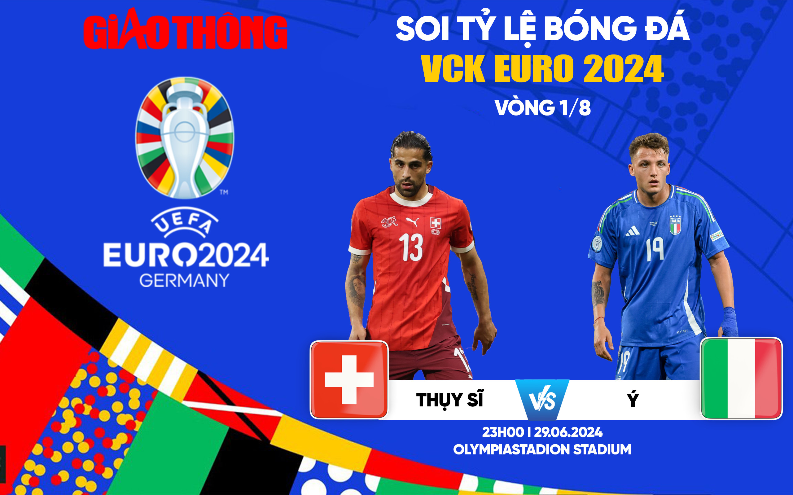 Soi tỷ lệ Thụy Sĩ vs Ý (23h ngày 29/6), vòng 1/8 EURO 2024- Ảnh 1.