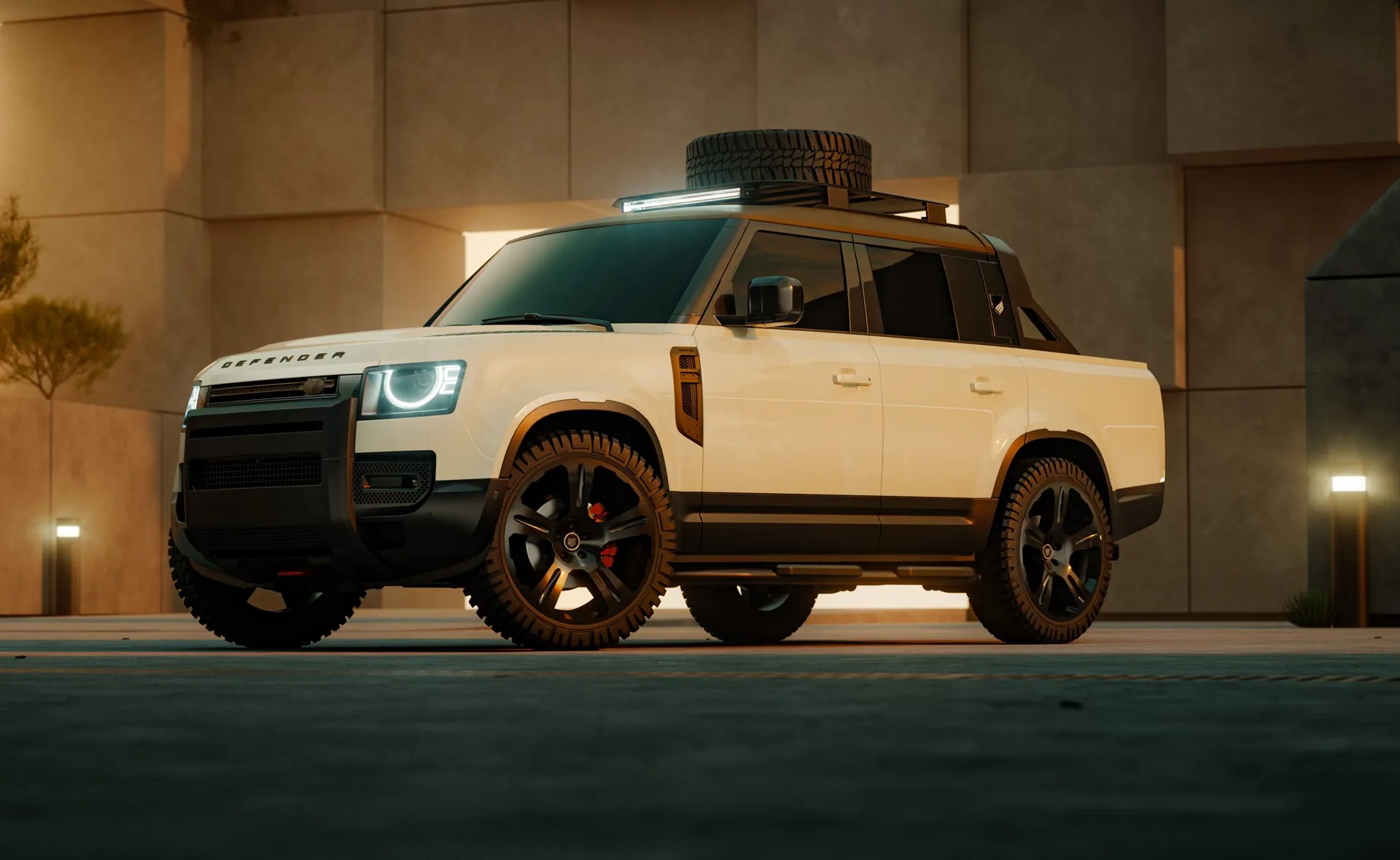 Lạ mắt với bán tải Land Rover Defender
