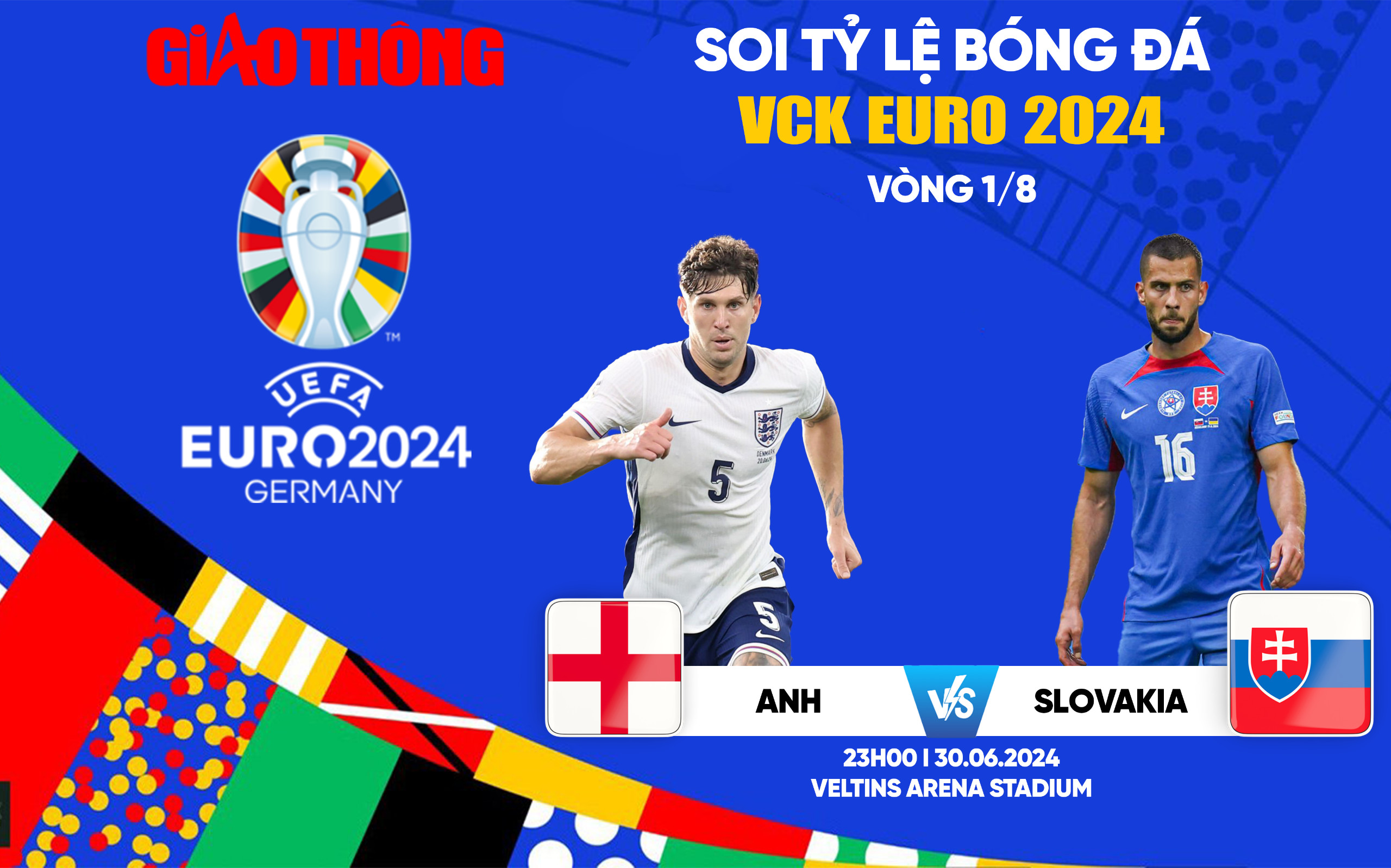 Soi tỷ lệ Anh vs Slovakia (23h ngày 30/6), vòng 1/8 EURO 2024- Ảnh 1.