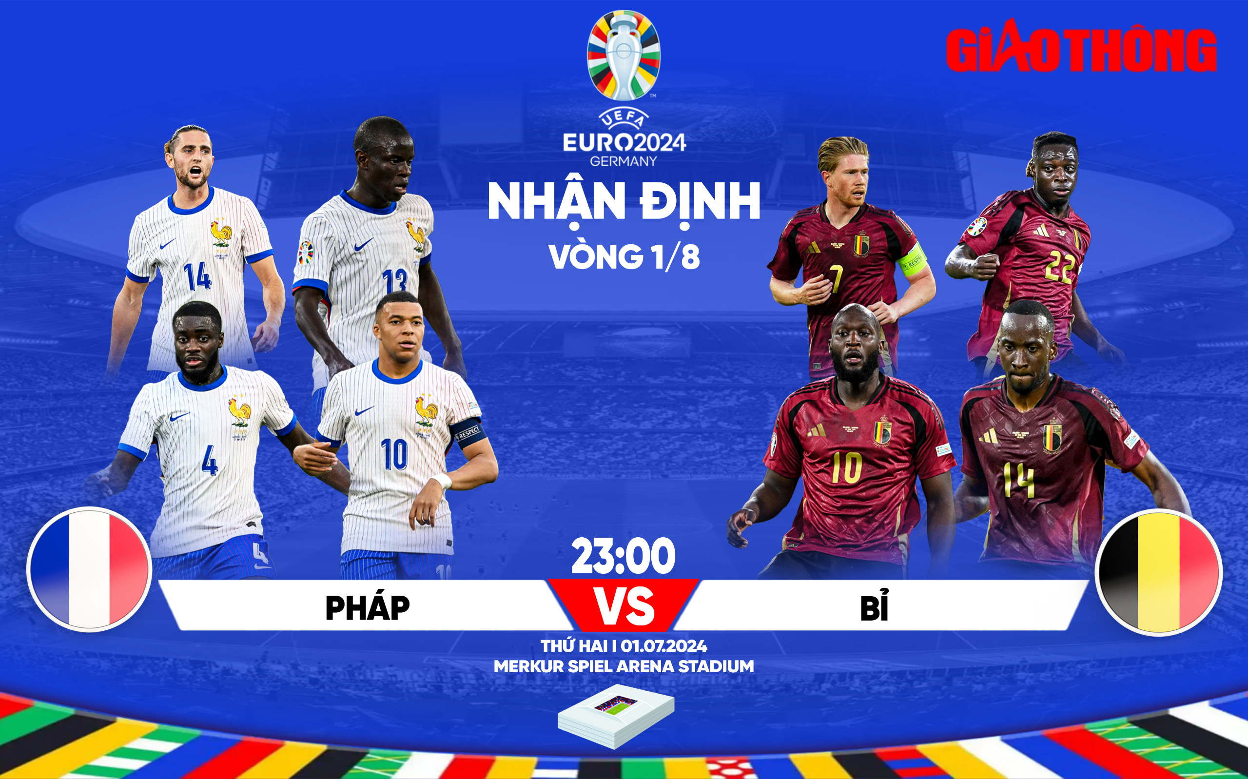 Nhận định, dự đoán kết quả Pháp vs Bỉ (23h ngày 1/7), vòng 1/8 EURO 2024- Ảnh 1.