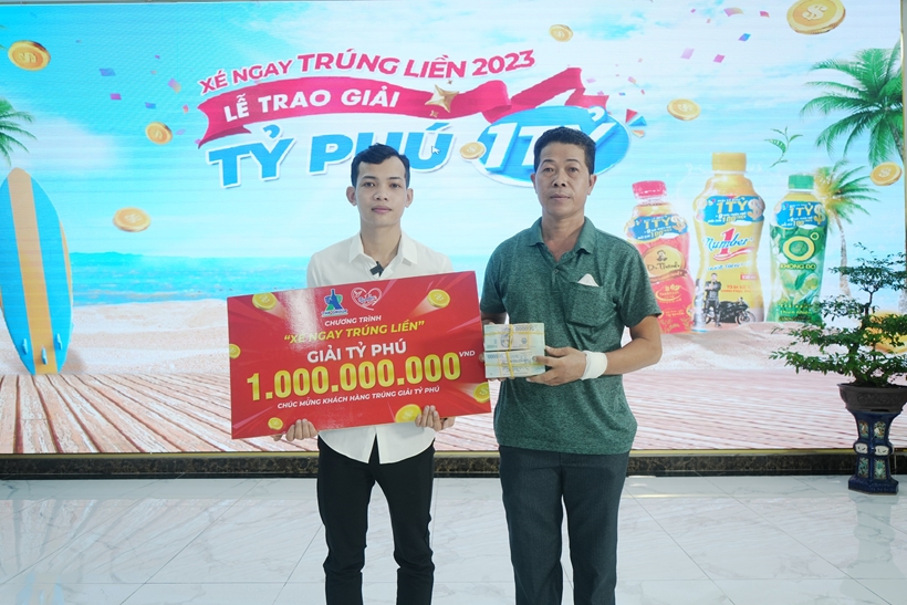 Nước tăng lực Number 1 - xé nhãn trúng thưởng trị giá hàng tỷ đồng- Ảnh 2.