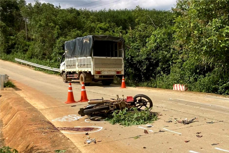 Hiện trường vụ tai nạn - Ảnh: PN.