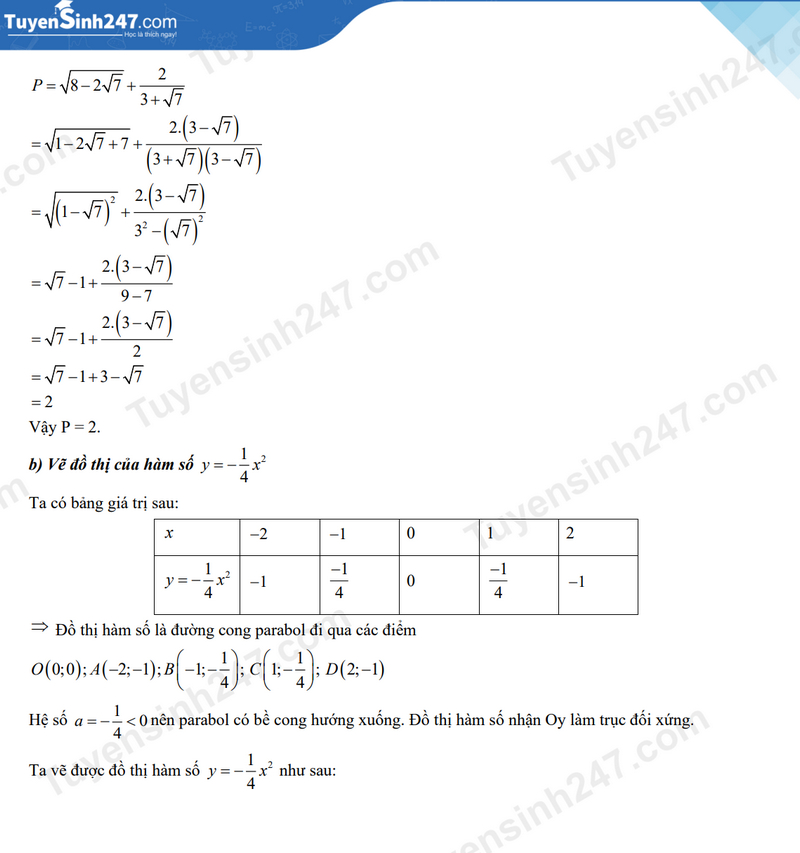 Đáp án đề thi tuyển sinh lớp 10 môn Toán Cần Thơ năm 2024- Ảnh 7.