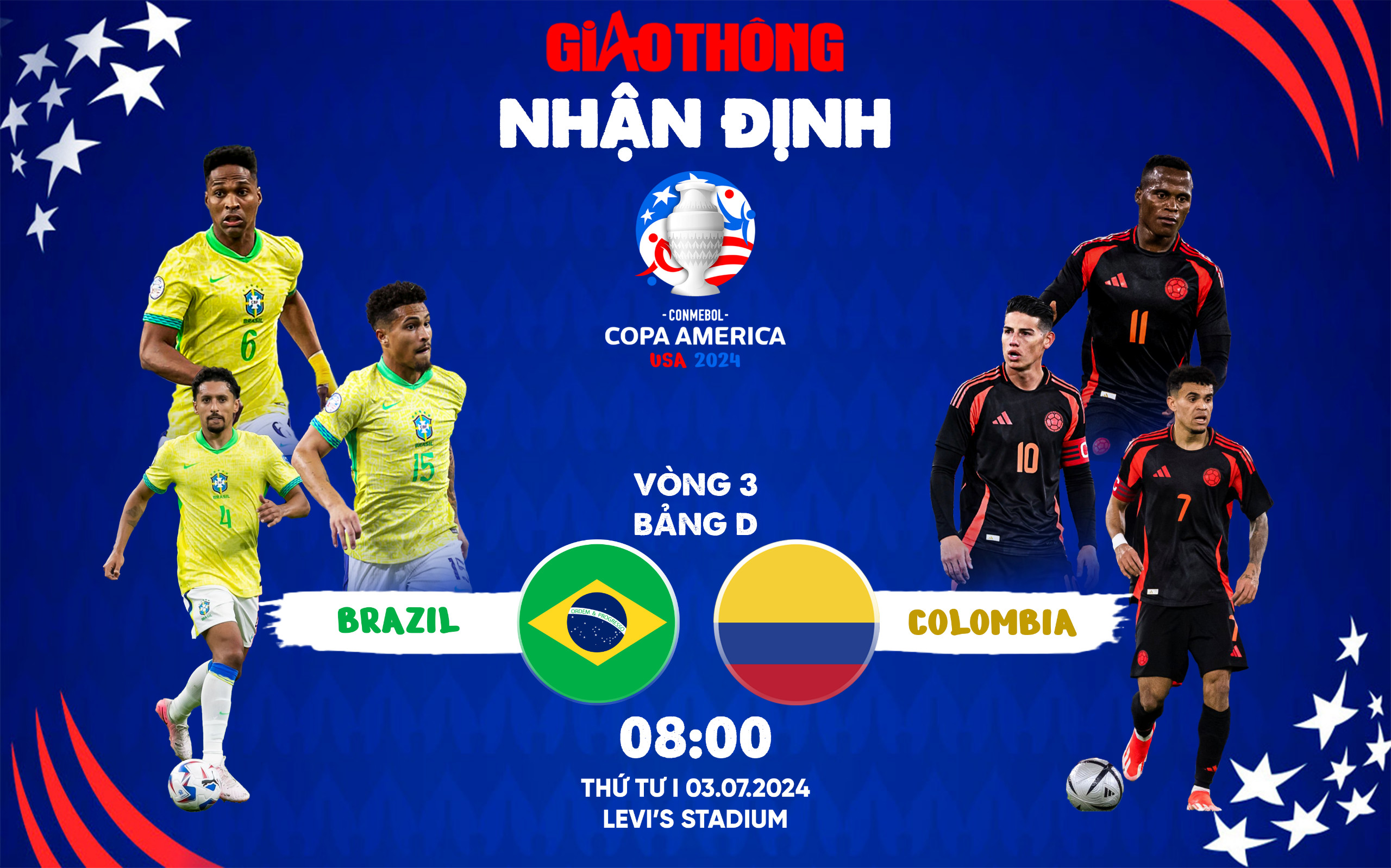 Nhận định, dự đoán kết quả Brazil vs Colombia (8h ngày 3/7), Copa America 2024- Ảnh 1.