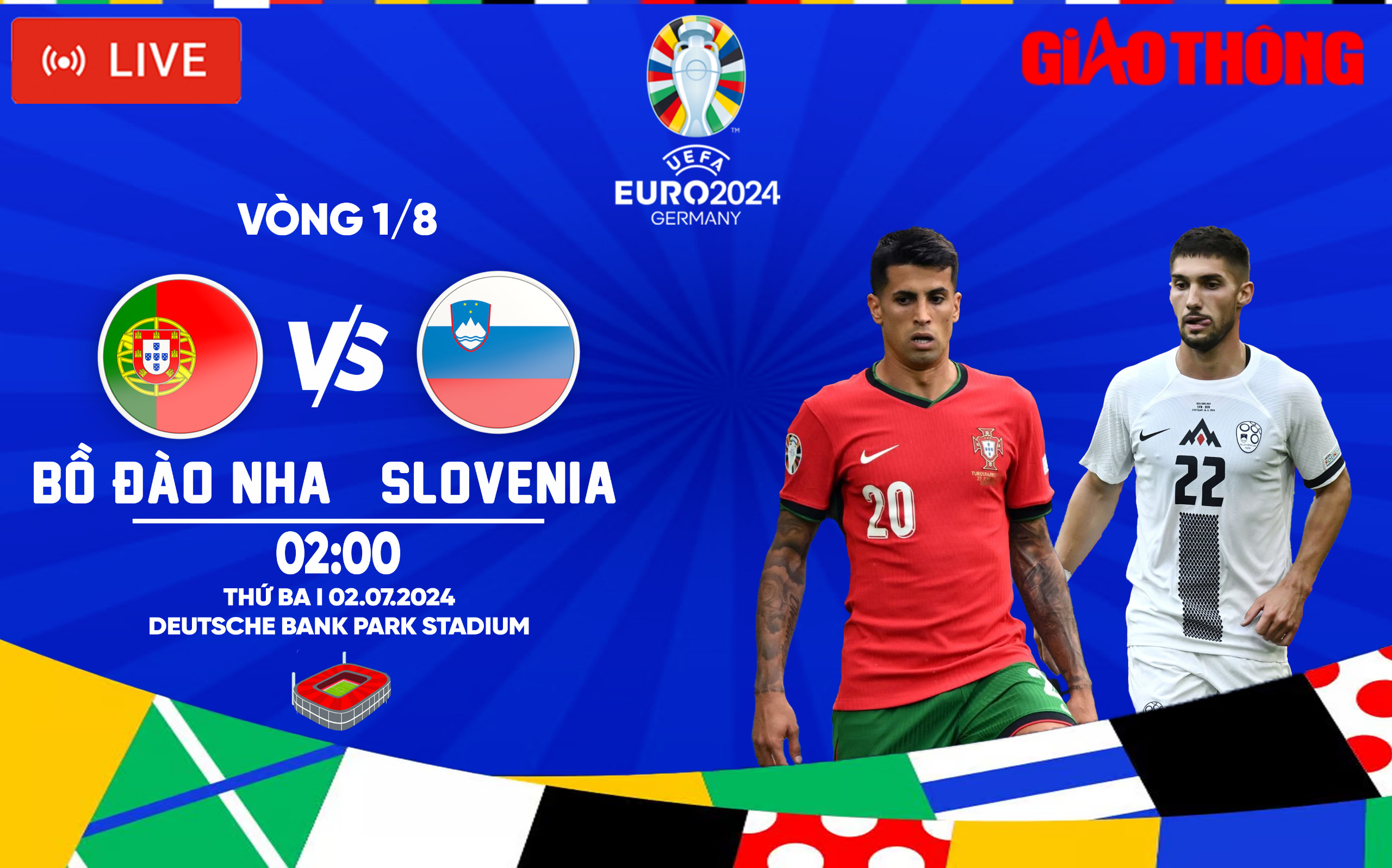 Link xem trực tiếp Bồ Đào Nha vs Slovenia (2h ngày 2/7), vòng 1/8 EURO 2024- Ảnh 1.