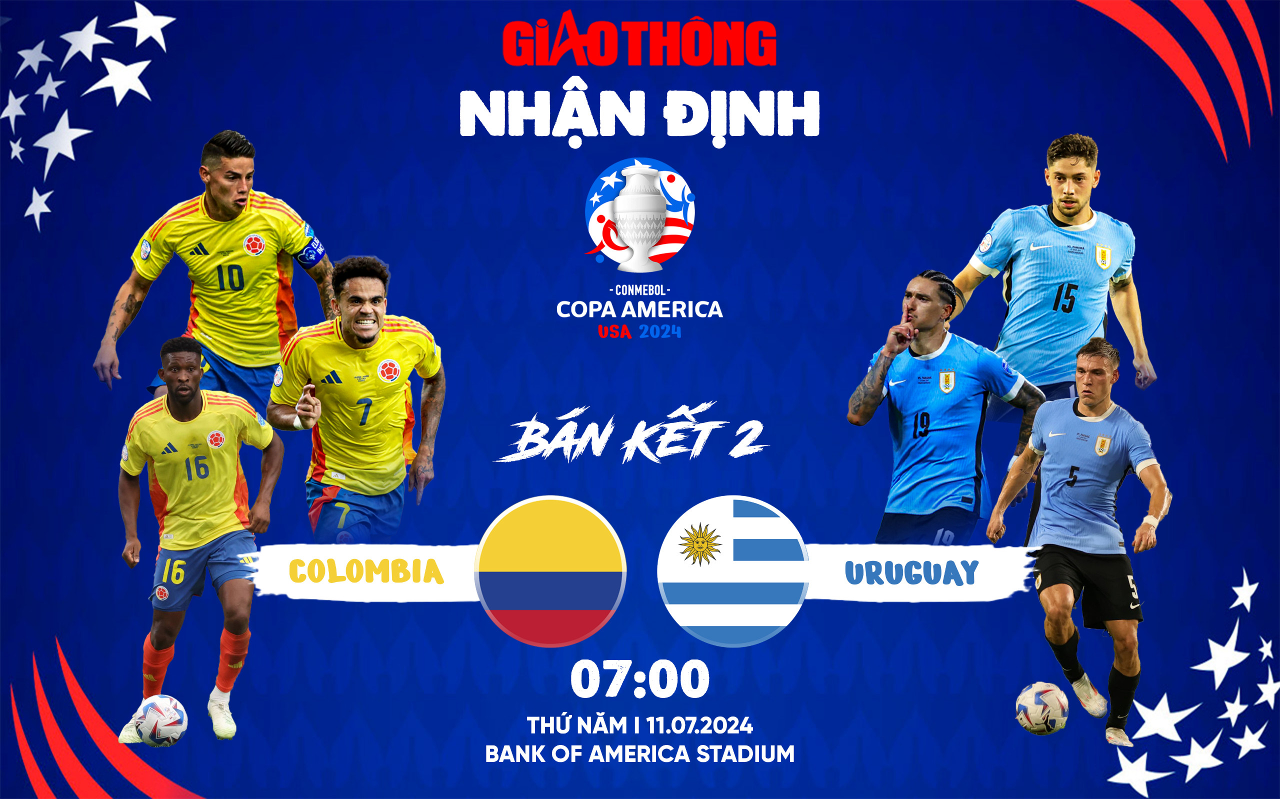 Nhận định, dự đoán kết quả Uruguay vs Colombia (7h ngày 11/7), bán kết Copa America 2024- Ảnh 1.