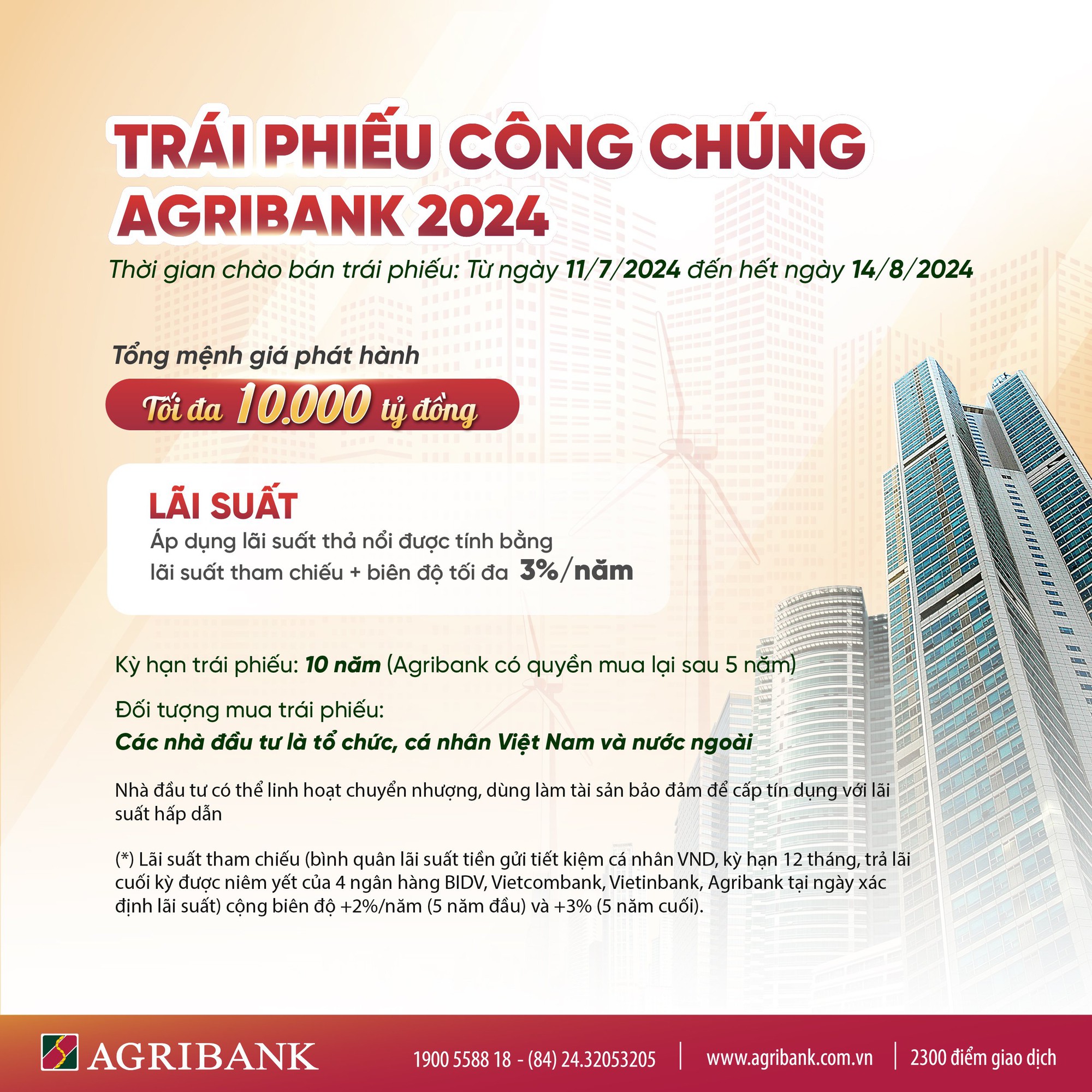 Agribank phát hành 10.000 tỷ đồng trái phiếu ra công chúng năm 2024- Ảnh 1.