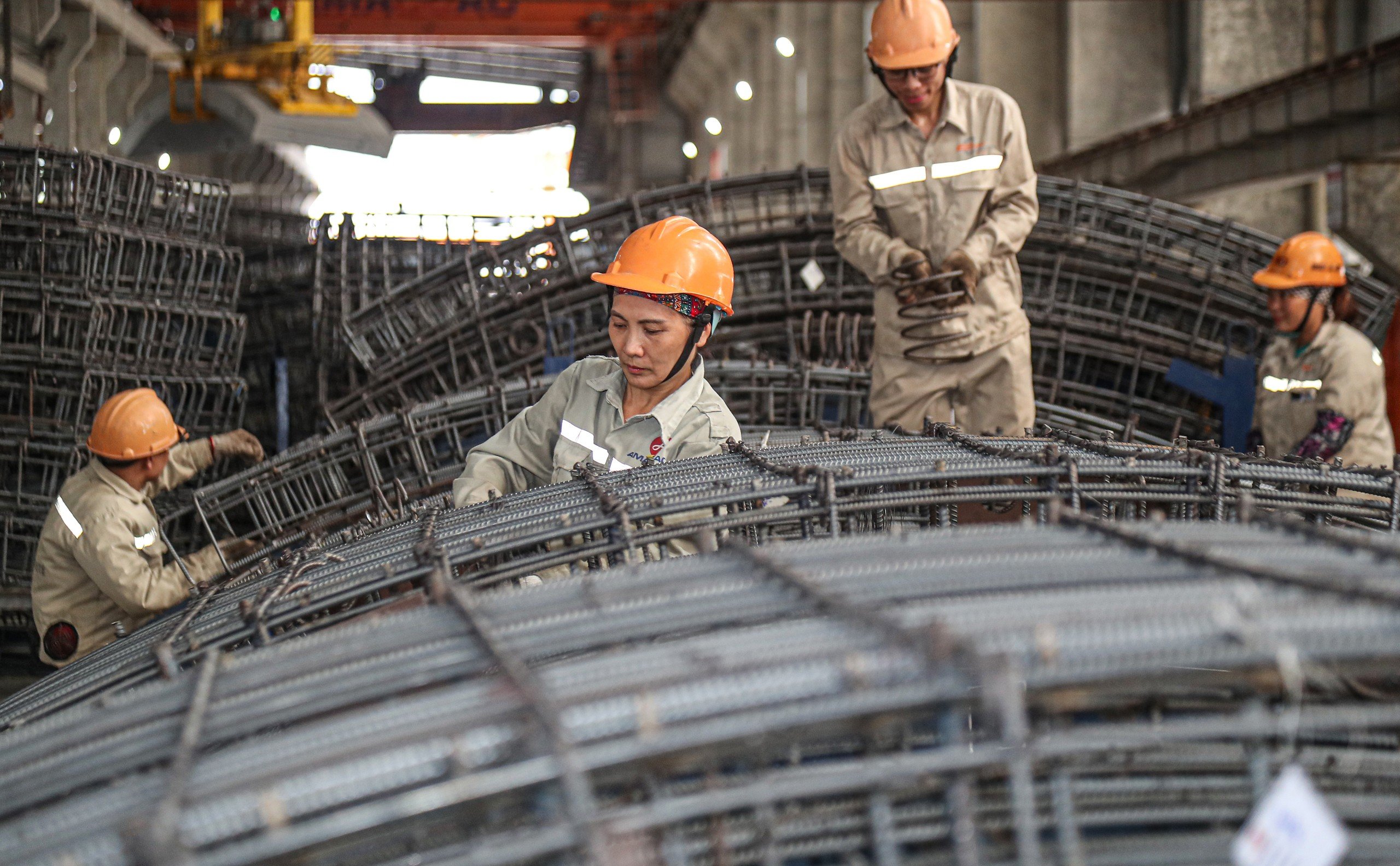 "Đột nhập" nơi sản xuất tấm vỏ làm hầm đường sắt đô thị Nhổn - ga Hà Nội- Ảnh 3.